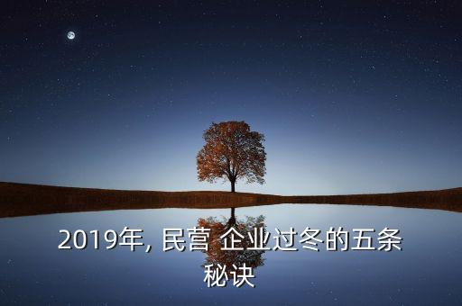 2019年, 民營(yíng) 企業(yè)過(guò)冬的五條秘訣