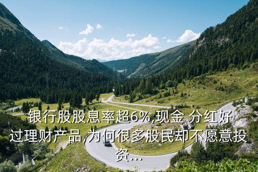  銀行股股息率超6%,現(xiàn)金 分紅好過理財產品,為何很多股民卻不愿意投資...
