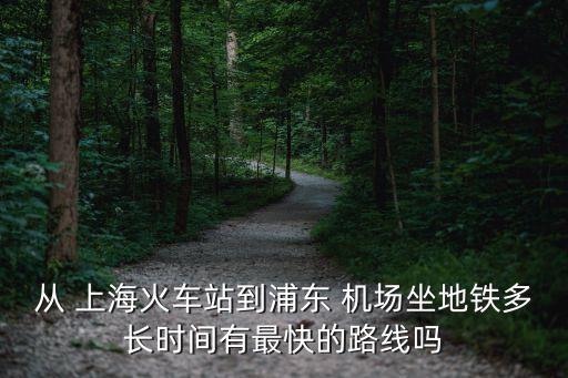 從 上?；疖?chē)站到浦東 機(jī)場(chǎng)坐地鐵多長(zhǎng)時(shí)間有最快的路線嗎