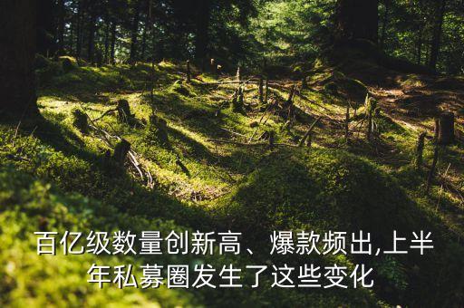  百億級數量創(chuàng)新高、爆款頻出,上半年私募圈發(fā)生了這些變化