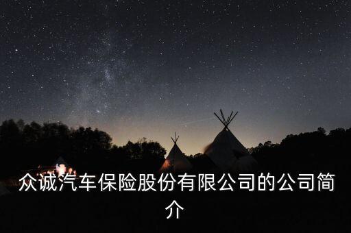  眾誠(chéng)汽車保險(xiǎn)股份有限公司的公司簡(jiǎn)介