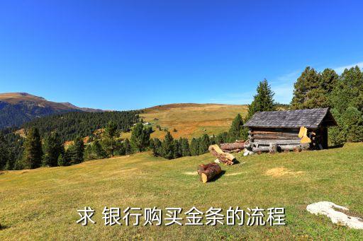 求 銀行購(gòu)買(mǎi)金條的流程