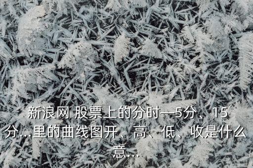  新浪網(wǎng) 股票上的分時—5分、15分…里的曲線圖開、高、低、收是什么意...