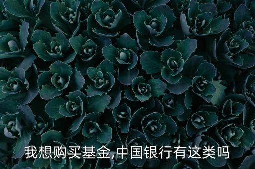 我想購(gòu)買基金,中國(guó)銀行有這類嗎