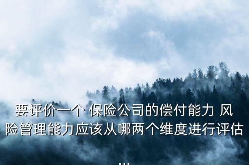 保險(xiǎn)公司流動性風(fēng)險(xiǎn)