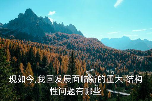 現(xiàn)如今,我國(guó)發(fā)展面臨新的重大 結(jié)構(gòu)性問(wèn)題有哪些