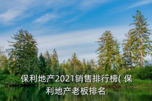  保利地產(chǎn)2021銷(xiāo)售排行榜( 保利地產(chǎn)老板排名