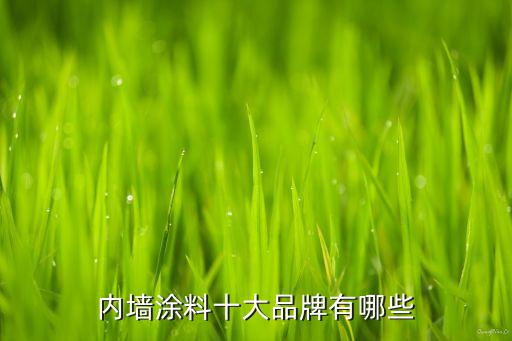 內墻涂料十大品牌有哪些