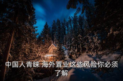 中國人青睞 海外置業(yè)這些風(fēng)險(xiǎn)你必須了解