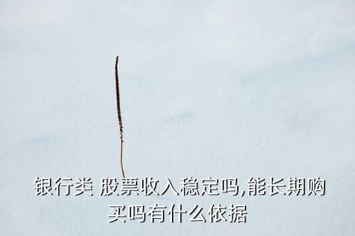  銀行類(lèi) 股票收入穩(wěn)定嗎,能長(zhǎng)期購(gòu)買(mǎi)嗎有什么依據(jù)