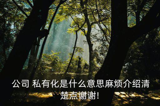 公司私有化員工股權,上市企業(yè)私有化對員工的影響