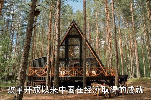 改革開放以來中國在經(jīng)濟取得的成就