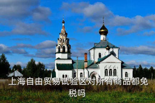  上海自由貿易試驗區(qū)對所有商品都免稅嗎