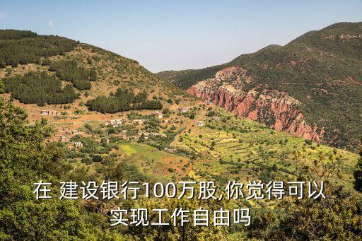 在 建設銀行100萬股,你覺得可以實現(xiàn)工作自由嗎