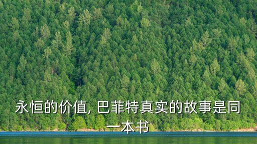 永恒的價值, 巴菲特真實(shí)的故事是同一本書