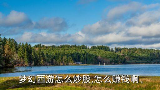  夢(mèng)幻西游怎么炒股,怎么賺錢啊、