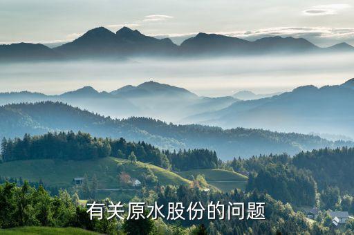 有關(guān)原水股份的問(wèn)題