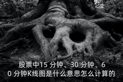  股票中15 分鐘、30 分鐘、60 分鐘K線圖是什么意思怎么計算的