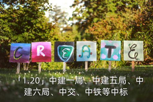 「1.20」中建一局、中建五局、中建六局、中交、中鐵等中標(biāo)