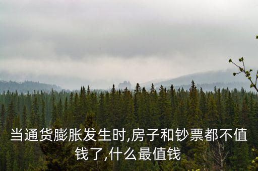 當通貨膨脹發(fā)生時,房子和鈔票都不值錢了,什么最值錢